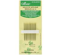Aghi per cucire Clover 497/09 lunghi per il numero della domanda 9, 15 pezzi, 53 x 34.9 mm