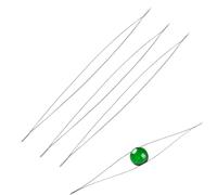 Aghi per Perline - Ago a Loop Aperto, Set di Tubetti Bottiglia | Strumenti di Infilatura di Precisione per Assemblaggio di Gioielli Fatti a Mano, Design di Perline o Cucitura di Dettagli Fini in