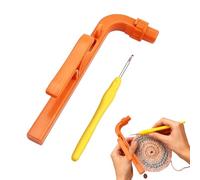 Aghi per uncinetto accessori per maglieria ergonomici | Guida per filo per dita, strumento per uncinetto per principianti, lavori a maglia, per rilassarsi in classe, lezioni d'arte
