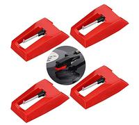 Aghi Punta Diamante,Ago per Giradischi 4 Pack Sostituzione Puntine Stilo Universali Aghi di Ricambio Giradischi Aghi per Stilo Diamantati di Ricambio per Giradischi Testine Fonografiche
