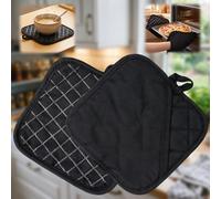 aghoer Presina in cotone resistente al calore per cucina, resistente a temperature fino a 250 °C, rimuove facilmente la teglia calda dal forno in 3 secondi senza dolore, design antiscivolo, 17 x 17 cm