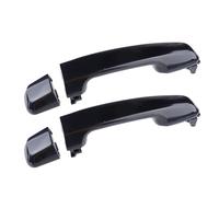 AGHXYUER Outer Door Handle 1 Pair Rear Outer Door Handle Plastic/Fit for Land Cruiser Prado J150 Series 2009-2015 2016 2017 2018 Black