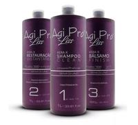 AGI Pro Liss Rosso Trattamento Alla Cheratina Brasiliano Kit 3 X 1000ml 1005ml