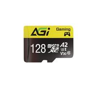 AGI TF138 128GB Scheda Micro SD con Adattatore, e microSDXC, A2, U3, V30, velocità di lettura fino a 98 MB/s per Drone/DashCam/Fotocamera/Telefono/Switch/PC/Tablet
