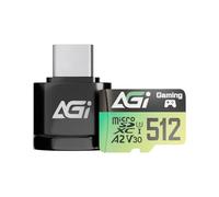 AGI TF138 512GB Scheda MicroSD 3 in 1 con Lettore e Adattatore SD