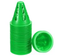 Agilità Coni,50pz Sport Coni Allenamento Marcatore con Quadrato Fori,Verde