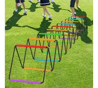 Agility Scala che salta gli ostacoli per il fitness Esercizio di piede