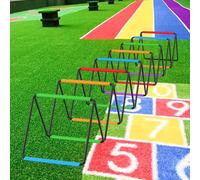 Agility Scala che salta gli ostacoli per il fitness Esercizio di piede