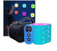 Agility Training Lights, Reaction Training Platform for Enhanced Sports Fitness Training, 270° Viewing Angle, 4 Modes and 4 Colors, Hand Eye Coordination Training Lamp, 10cm Height Sensing Distance