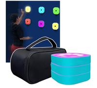 Agility Training Lights, Reaction Training Platform for Enhanced Sports Fitness Training, 270° Viewing Angle, 4 Modes and 4 Colors, Hand Eye Coordination Training Lamp, 10cm Height Sensing Distance
