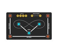 Agility Training Soccer Mat 47x32in Non-Slip Practice Football Hockey Coordination Drill Pad Indoor Outdoor Field Training for Kids Teens Adults Multi Sport Coordination Balance Footwork