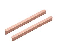 AGINOS Maniglie per Armadio in Oro Rosa Maniglia per Porte per Mobili da 2 Pezzi Maniglioni per Cassetti in Metallo Maniglie per Cucina a Forma di T, Alluminio Massiccio (Length 180mm)