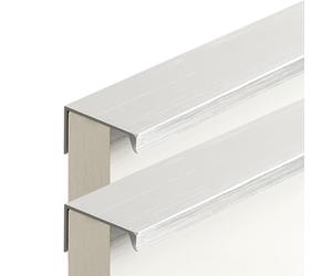 AGINOS Maniglie per Mobili Nascoste in Argento Spazzolato, Alluminio, 2 Pz (Lunghezza 1000mm)