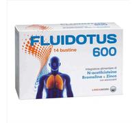 Agips Farmaceutici Fluidotus 600 Integratore Alimentare, 14 Bustine