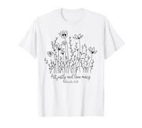 Agisci giustamente e AMA Gli Uomini cristiani e Le Donne Amano Dio e Gesù Maglietta