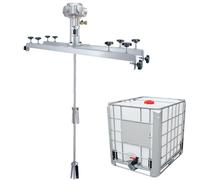 Agitatore ad aria for serbatoio IBC, miscelatore pneumatico for vernice da 1000 l 1/4 HP, 3/4 HP, agitatore for vernice, elica pieghevole o dissolutore di inchiostro(3cylinders)