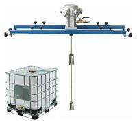 Agitatore ad aria, miscelatore pneumatico professionale da 1300 giri/min, diametro girante 250 mm, miscelatore in acciaio inossidabile da 1 tonnellata for vernice, rivestimento, inchiostro, colla