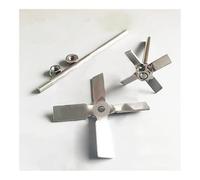 Agitatore ad elica con pale in acciaio inossidabil Barra di agitazione da laboratorio a quattro lame in acciaio inossidabile 304 for miscelatore, dimensioni multiple(Stainless rod 400mm)