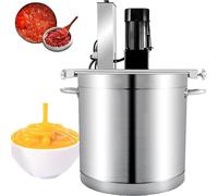 Agitatore automatico per pentole, miscelatore elettrico con raschietto a 4 lame, in acciaio inox, per salse, marmellata, peperoncino, base hot pot, velocità regolabile, capacità 60 l