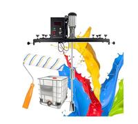 Agitatore centrifugo elettrico Agitatore for vernice a botte da tonnellata con spazzola a rullo Doppia girante centrifuga for agitare l'alimentazione della tintura del pigmento della vernice