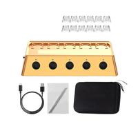 Agitatore da Laboratorio, Miscelatore di inchiostri for tatuaggi wireless A1 con batteria da 2400 mAh e velocità regolabile(Gold A1)