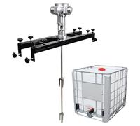 Agitatore d'aria for serbatoio IBC, miscelatore pneumatico for vernice da 200 litri 1/2HP, miscelatore for vernice con supporto di supporto, velocità: 0-2800 giri/min, elica pieghevole, for dissolutor