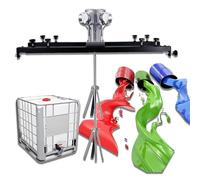 Agitatore d'aria IBC, miscelatore pneumatico for serbatoio da 1 tonnellata, agitatore for vernice, pieghevole, con gancio di supporto, for agitatore solvente inchiostro piccolo 5 cilindri