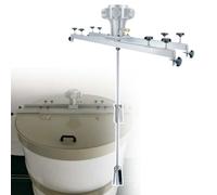 Agitatore d'aria IBC, miscelatore pneumatico for serbatoio da 1 tonnellata, elica pieghevole, trave a lunghezza regolabile, for materiali di rivestimento di vernice viscosi(1HorsePower)