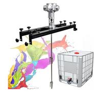 Agitatore d'aria, miscelatore a serbatoio elettrico, agitatore di vernice commerciale da 1 tonnellata con supporto, for agitatore solvente di inchiostro(Small5cylinders)
