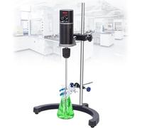 Agitatore Digitale con Display LCD e Regolazione Automatica della Coppia, per miscelazione Solido-Liquido 100-2000 RPM, Ideale per Laboratori chimici e Universitari (Modelli 20L/40L/60L),20L
