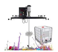 Agitatore elettrico del miscelatore della pittura 980W, asta di agitazione dell'acciaio inossidabile di 900mm, 720~1200mm regolabile, macchina commerciale di agitazione della pittura da 1 tonnellata