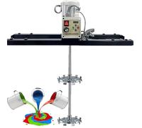 Agitatore Elettrico for Serbatoio IBC, Miscelatore IBC Macchina for Miscelare Vernici da 1 Tonnellata/1000 L, con Asta in Acciaio Inossidabile Regolabile da 75 Cm-120 Cm e Girante for Fusti IBC(B)