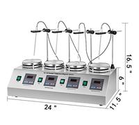 Agitatore magnetico, Agitatore magnetico con agitatore elettrico a piastra riscaldante Miscelatore portatile Miscelatore for agitatore for laboratorio chimico