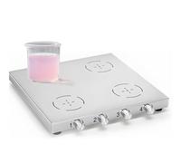 Agitatore magnetico con banco da lavoro in acciaio inossidabile, Agitatore multiplo da 2000 giri/min, Mini piccolo agitatore magnetico, Attrezzatura per miscelare polvere liquida, per lavori di