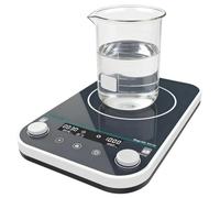Agitatore magnetico da laboratorio 5L, 20W con LCD e timer | Regolatore di velocità versatile con timer, 9 impostazioni programmabili per una gestione efficiente delle attività