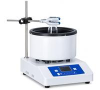 Agitatore magnetico da laboratorio con riscaldamento, display a LED, 50 | Supporta il riscaldamento ad acqua e bagno d'olio con rilevamento della temperatura e agitazione regolabile per la