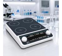 Agitatore Magnetico Da Laboratorio, Piastra Di Agitazione Digitale Multiposizione (4/6/9 Posti), Miscelatore Magnetico 50-1500 Giri/min Con Funzione Timer, Attrezzatura Scientifica(MMS4Pro)