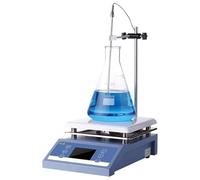 Agitatore magnetico digitale professionale da 5000 ml, miscelatore da laboratorio con display a LED, velocità 200-2000 giri/min e controllo temperatura 50-380 °C, piano in ceramica, per chimica