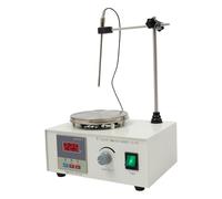 Agitatore magnetico, piastra riscaldante, 2000 ml, 1 - 2000 giri/min, supporto e agitatore inclusi, con piastra riscaldante, indicatore digitale della temperatura, per laboratorio, ricerca farmacia e