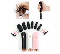 Agitatore per colla per ciglia, miscelatore di colla elettrico con vibrazione per un uso facile, agitatore di colla per extension ciglia, pulitore di pennelli per il trucco Bianco,nero,rosaABS