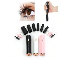 Agitatore per colla per ciglia, miscelatore di colla elettrico con vibrazione per un uso facile, agitatore di colla per extension ciglia, pulitore di pennelli per il trucco Bianco,nero,rosaABS