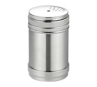 Agitatore per condimenti in acciaio inossidabile, dispenser per sale leggero rotante manuale, contenitore per sale e cannella con coperchi rotanti per condimenti per zucchero (M)