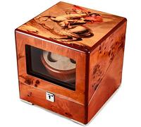 Agitatore per orologi in legno massello Agitatore per contatori automatico Catena per motore Scatola per la cura dell'orologio Struttura squisita del modello