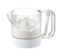 Agitatore per uova - Tazza per mescolare le uova, miscelatore per alimenti | Pressa manuale semi automatica contenitore frusta in ABS per cucina cottura torte pastella miscelazione uova
