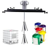 Agitatore pneumatico agitatore vernice IBC,Macchina di miscelazione Vernice, Air Agitatore,Attrezzatura Miscela Vernice con Gancio Supporto,Agitatore Aria IBC con Elica Pieghevole,(S500)