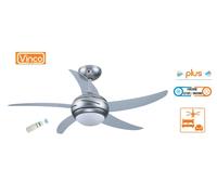 Agitatore/Ventilatore da soffitto con 5 pale semitrasparenti 1 lampada c/telecom