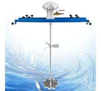 Agitatore Vernice,Agitatore Vernici Regolazione Velocità Tramite Valvola D'aria ,Braccio Estensibile 720-1200mm,Miscelatore Pneumatico per Fabbriche di Vernici,Settore Alimentare,Large5cylinder