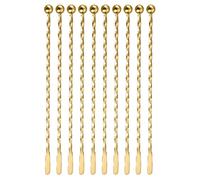 Agitatori per cocktail, 10 bastoncini in acciaio inox, miscelatori per liquori, con paletta rettangolare per bar, casa, feste in piscina, banchetti, caffè