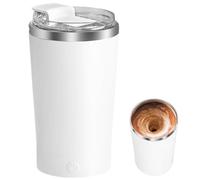 Agitazione magnetica automatica - per mescolare da 400 ml con coperchio a prova di perdite | portatile per bevande, cacao, acqua e bevande calde Divertimento in casa ufficio in viaggio e