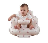 AGITVPS Seggiolino gonfiabile con vassoio per bambini da 3 a 36 mesi, con pompa ad aria integrata e vassoio, seggiolone per bambini con capacità di carico per sedersi e nutrirsi